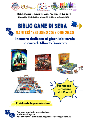 Biblio Game 13 giugno 2023