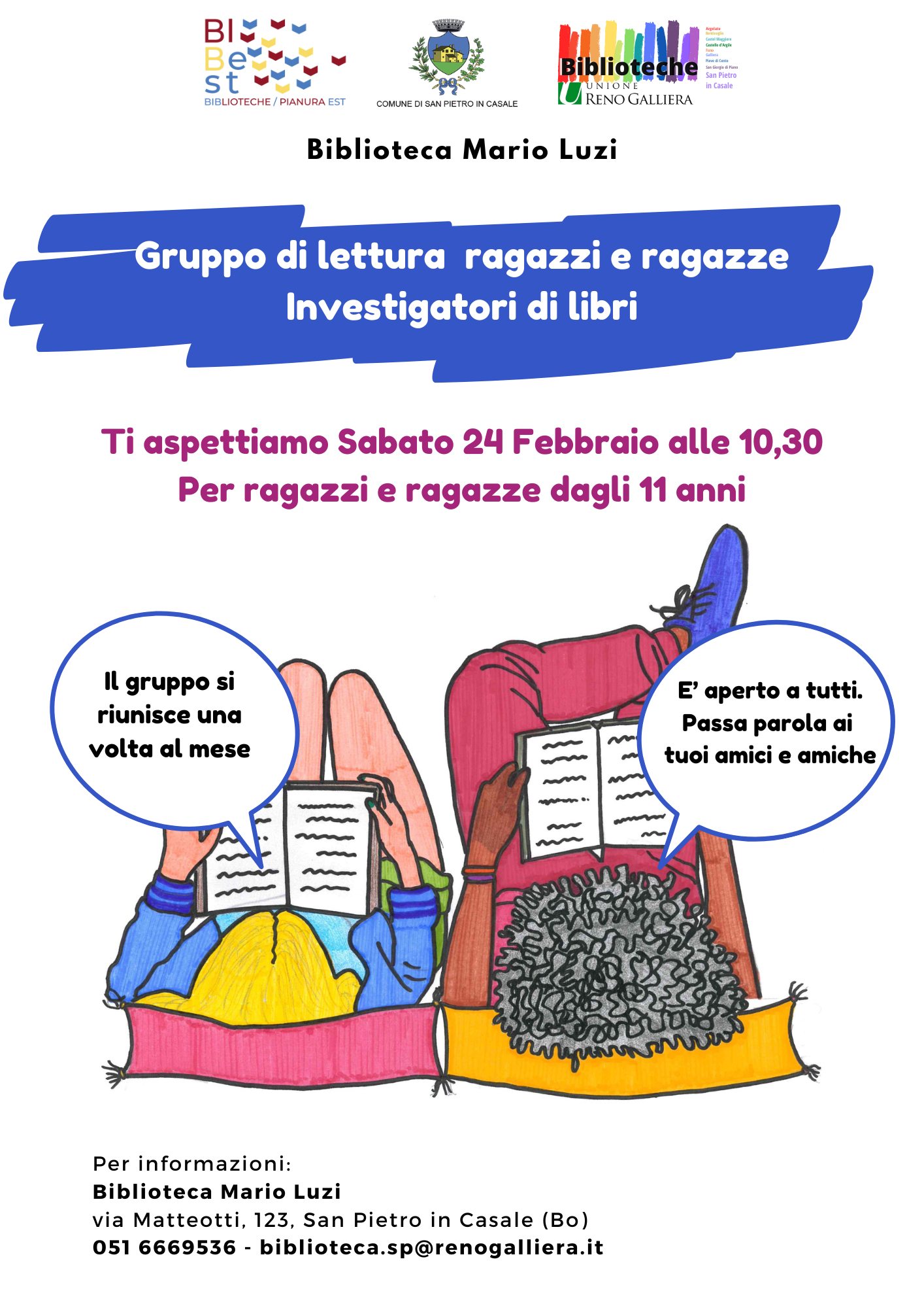 Gruppo lettura incontro 24 febbraio 2024