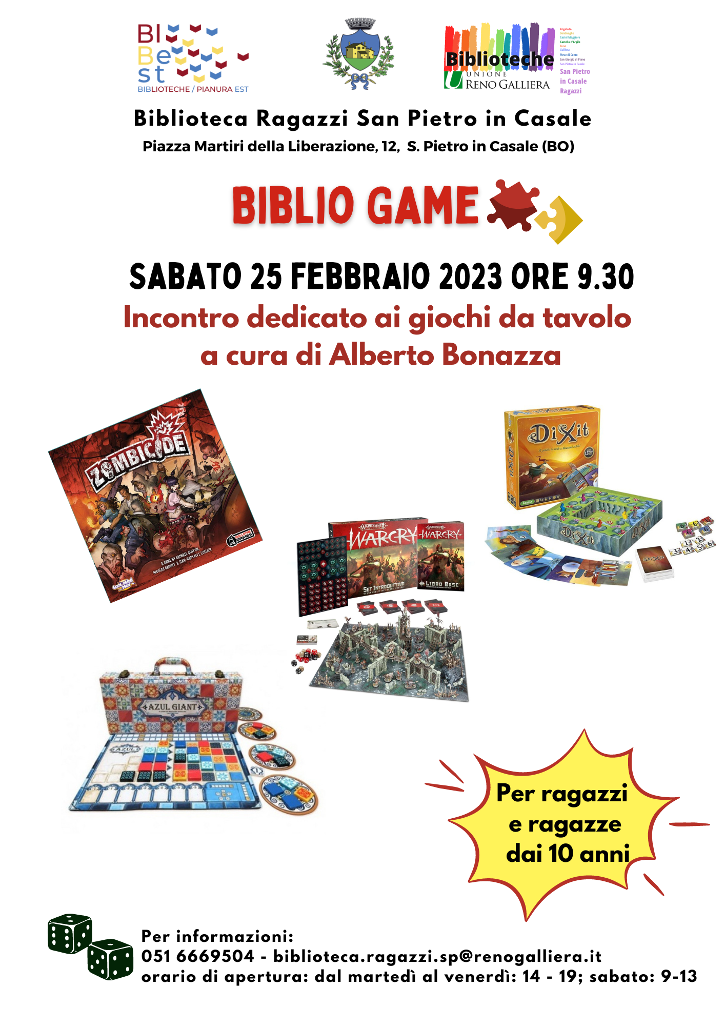 Evento 25 febbraio Biblio ragazzi