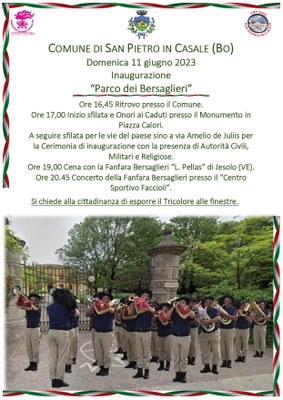 Inaugurazione Parco dei Bersaglieri