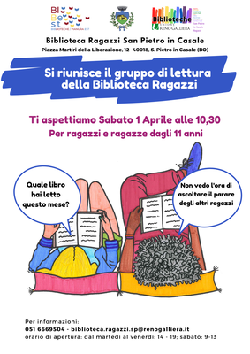 Incontro gruppo lettura Biblioteca Ragazzi