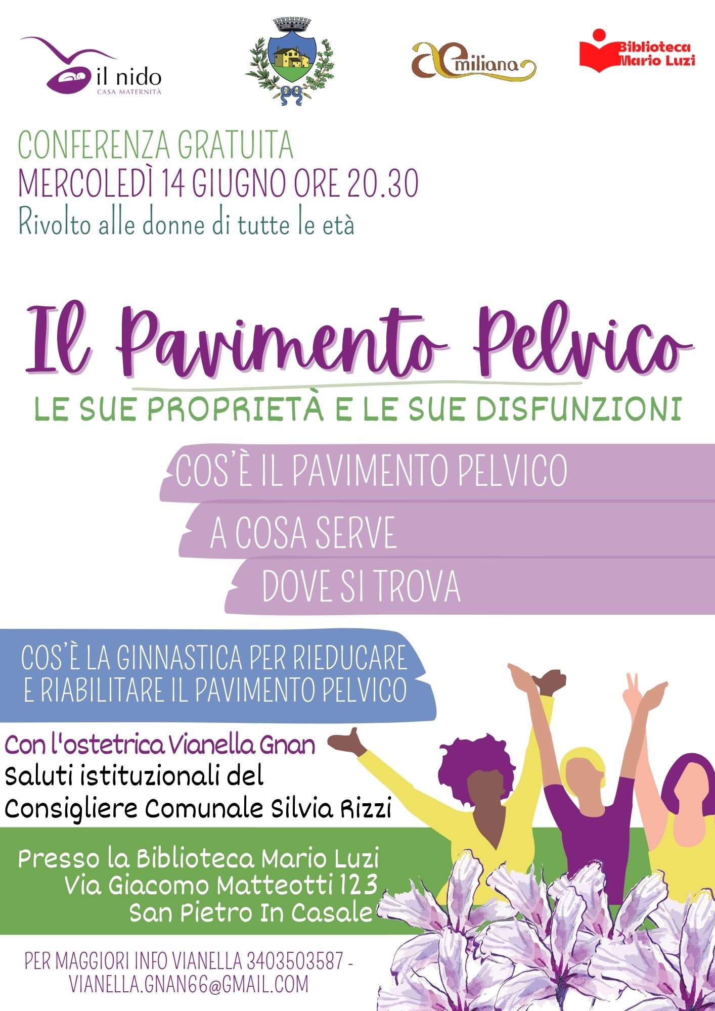 Pavimento pelvico evento 14 giugno 2023