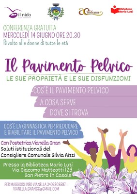 Pavimento pelvico evento 14 giugno 2023