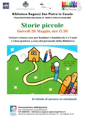 Storie piccole 26 maggio 2022