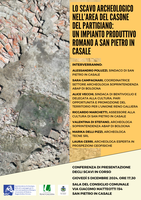 05/12/2024  Conferenza di presentazione : " Lo scavo archeologico nell’area del Casone del Partigiano"