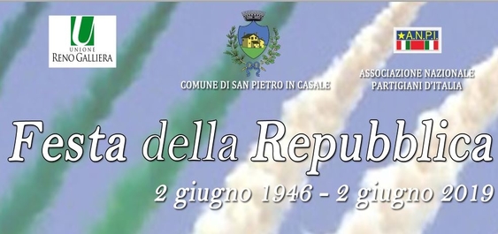 2 giugno 2019, Festa della Repubblica: le iniziative in programma a San Pietro in Casale