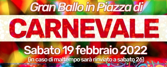 Carnevale 2022, Gran Ballo in Piazza