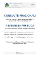 Consulte frazionali - assemblea pubblica