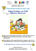 Festa di benvenuto ai nuovi nati