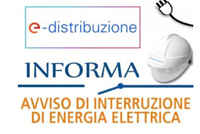 Interruzione energia elettrica martedì 28 luglio