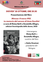 Presentazione del libro Mimose: 8 marzo 1955