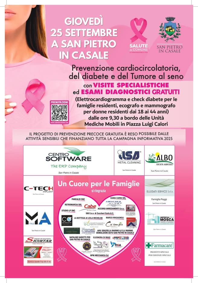 SALUTE IN COMUNE: la prevenzione è vita