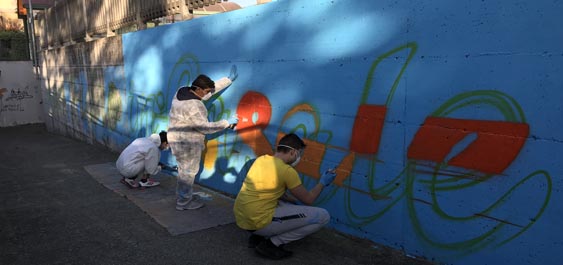 Sottopasso ciclopedonale di via Rubizzano: un nuovo murales realizzato dai giovani di Futura