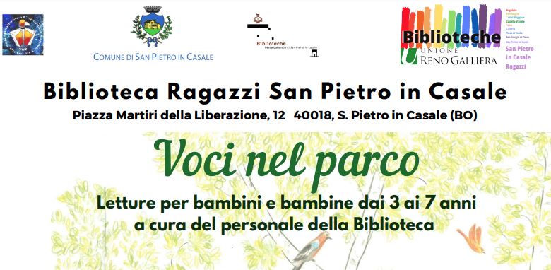 Voci nel parco: ciclo di letture per bambini